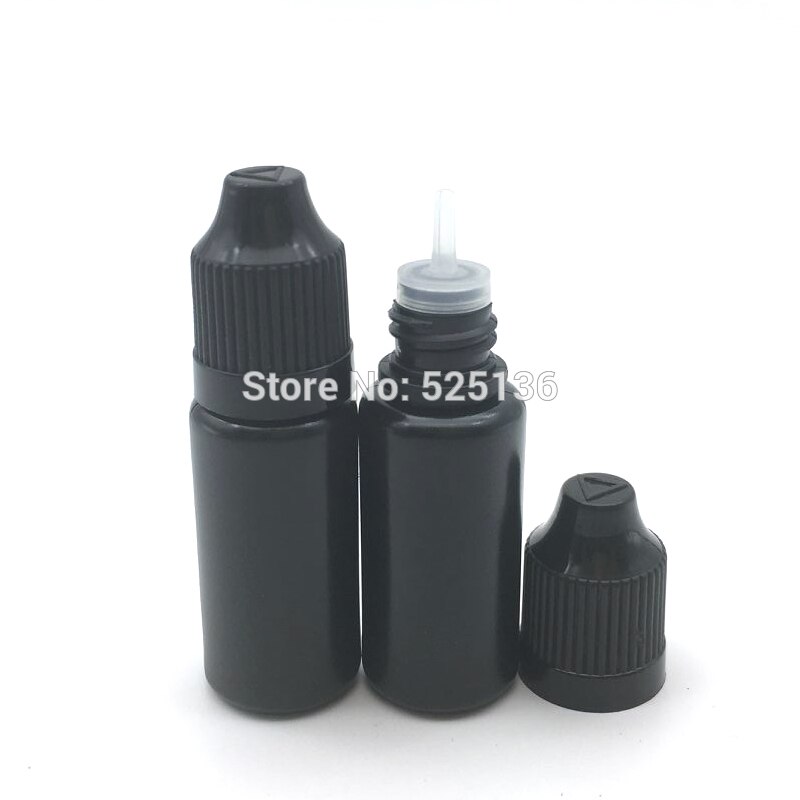 10ml  öƽ Dropper  1/3   Ego E Cig ce4Childproof Cap  Dropper /10ml Black Plastic Dropper Bottle 1/3 Oz Bottles ego E Cig ce4Childproof C